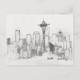Seattle Sketch Briefkaart