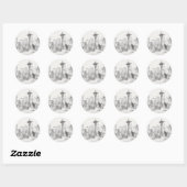 Seattle Sketch Ronde Sticker (Vel)