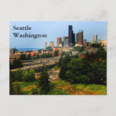 Seattle Skyline #1-2 Briefkaart (Voorkant)