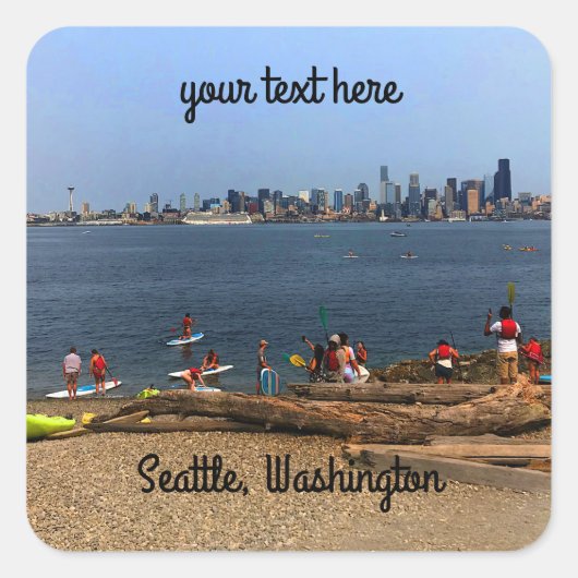 Seattle Skyline #4-1 Stickers (Voorkant)
