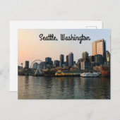 Seattle Skyline #5 Briefkaart (Voorkant / Achterkant)