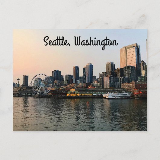 Seattle Skyline #5 Briefkaart (Voorkant)