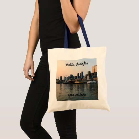 Seattle Skyline #5 Canvas tas (Voorkant (product))