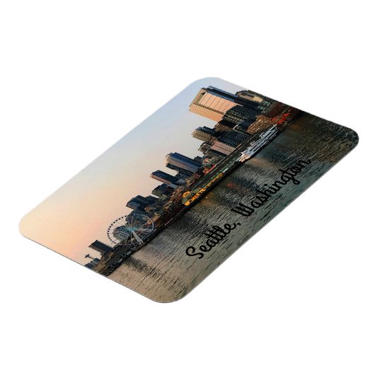 Seattle Skyline #5 Magnet Magneet (Linkerzijde)