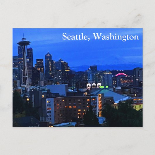 Seattle Skyline #8-2 Briefkaart (Voorkant)