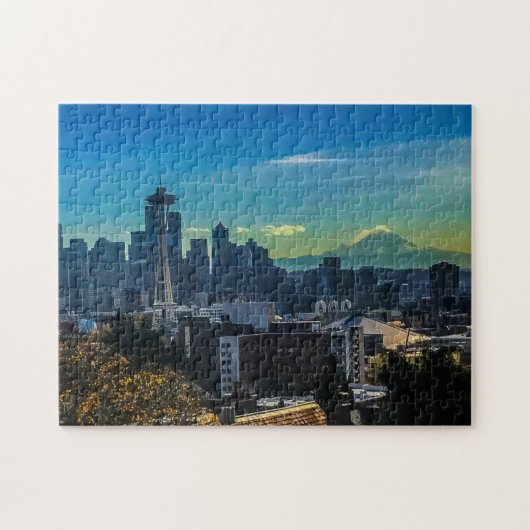 Seattle Skyline #9-2 Jigzaag Puzzle Legpuzzel (Horizontaal)