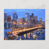 Seattle skyline and harbour, staat Washington Briefkaart (Voorkant)