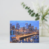 Seattle skyline and harbour, staat Washington Briefkaart (Staand voorkant)