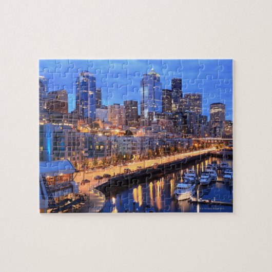 Seattle skyline and harbour, staat Washington Legpuzzel (Horizontaal)