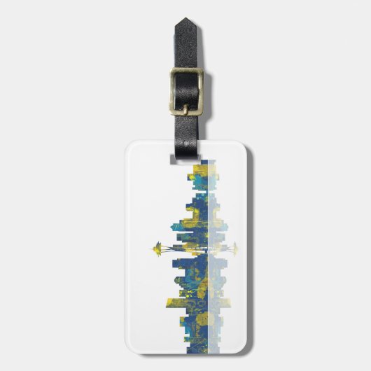 SEATTLE SKYLINE - Bagagelabel (Voorkant verticaal)