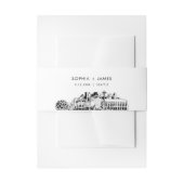 Seattle Skyline Belly Band, 2 "x11.5" Uitnodigingen Wikkel (Voorkant Voorbeeld)