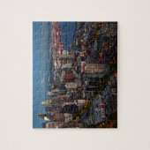 Seattle Skyline bij schemering Puzzle Legpuzzel (Verticaal)