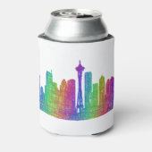Seattle skyline blikjeskoeler (Blikje Achterkant)