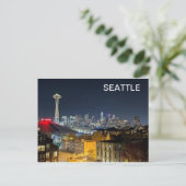 Seattle Skyline Briefkaart (Staand voorkant)