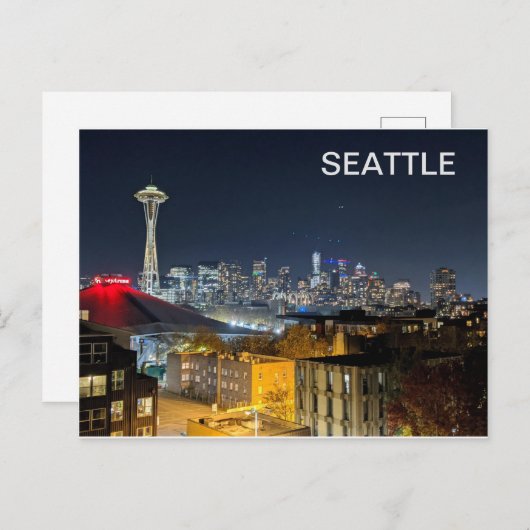 Seattle Skyline Briefkaart (Voorkant / Achterkant)