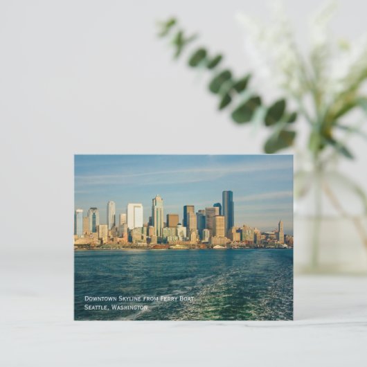 Seattle Skyline Briefkaart (Staand voorkant)