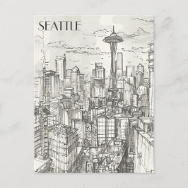 Seattle Skyline Briefkaart
