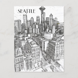 Seattle Skyline Briefkaart