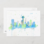 Seattle Skyline Briefkaart (Voorkant / Achterkant)