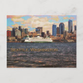 Seattle Skyline Briefkaart (Voorkant)