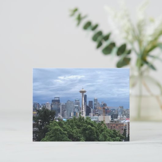 Seattle Skyline Briefkaart (Staand voorkant)