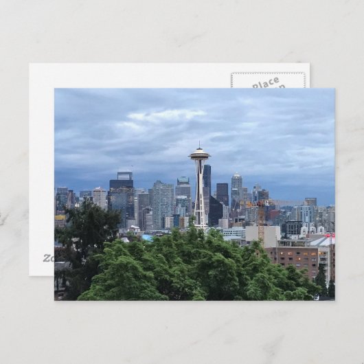 Seattle Skyline Briefkaart (Voorkant / Achterkant)