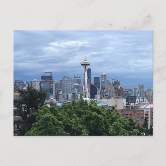 Seattle Skyline Briefkaart (Voorkant)