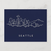 Seattle Skyline Briefkaart (Voorkant)