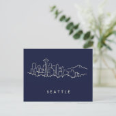Seattle Skyline Briefkaart (Staand voorkant)