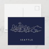 Seattle Skyline Briefkaart (Voorkant / Achterkant)