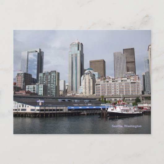 Seattle Skyline Briefkaart (Voorkant)