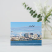 Seattle Skyline Briefkaart (Staand voorkant)