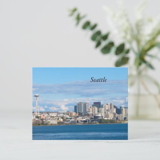 Seattle Skyline Briefkaart (Staand voorkant)