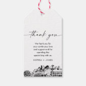 Seattle Skyline bruiloft dank u gunst tag Cadeaulabel (Voorkant)