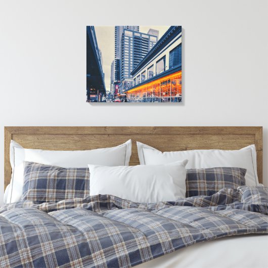 Seattle Skyline Canvas Afdruk (Insitu (Slaapkamer))