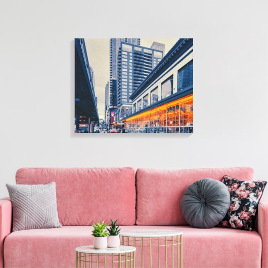 Seattle Skyline Canvas Afdruk (Insitu (Woonkamer))