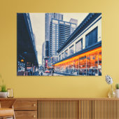 Seattle Skyline Canvas Afdruk (Insitu (Woonkamer))