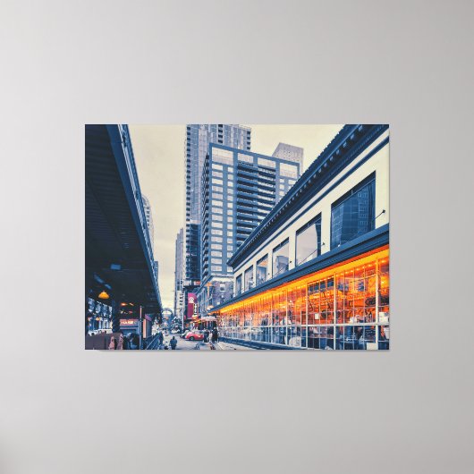Seattle Skyline Canvas Afdruk (Voorkant)