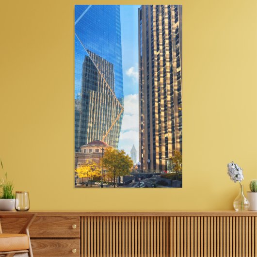 Seattle Skyline Canvas Afdruk (Insitu (Woonkamer))