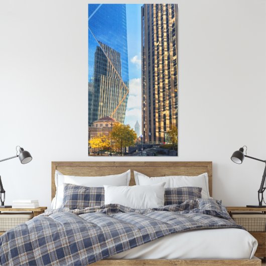 Seattle Skyline Canvas Afdruk (Insitu (Slaapkamer))