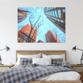 Seattle Skyline Canvas Afdruk (Insitu (Slaapkamer))