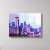 Seattle Skyline Canvas Afdruk (Voorkant)