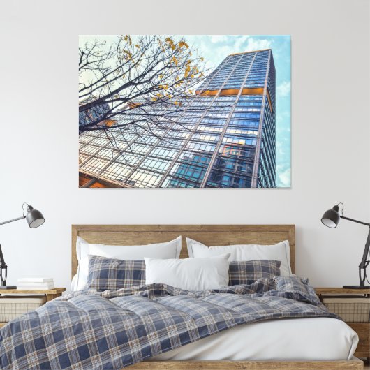 Seattle Skyline Canvas Afdruk (Insitu (Slaapkamer))