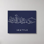 Seattle Skyline Canvas Afdruk (Voorkant)