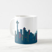 Seattle Skyline Coffee Mok (Voorkant links)