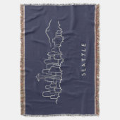 Seattle Skyline Deken (Voorkant Verticaal)