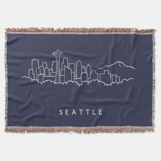 Seattle Skyline Deken (Voorkant)