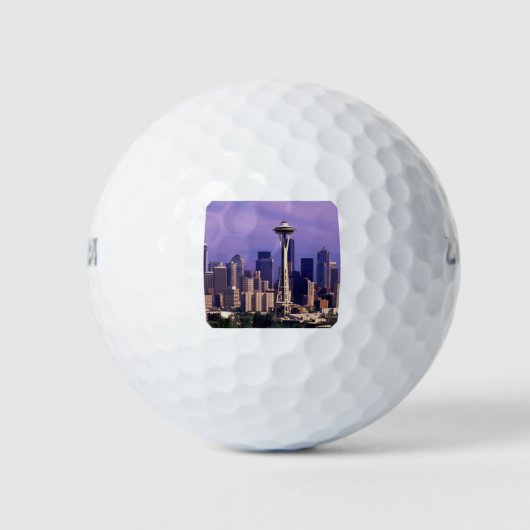 Seattle Skyline Golfballen (Voorkant)