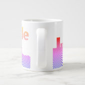 Seattle skyline grafisch grote koffiekop (Achterkant)