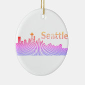 Seattle skyline grafisch keramisch ornament (Rechts)